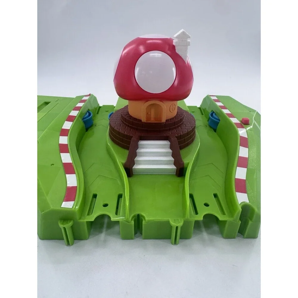 Mario Kart Hot Wheels Circuit Track Parts Slam Launcher Base Toad Mushroom Works